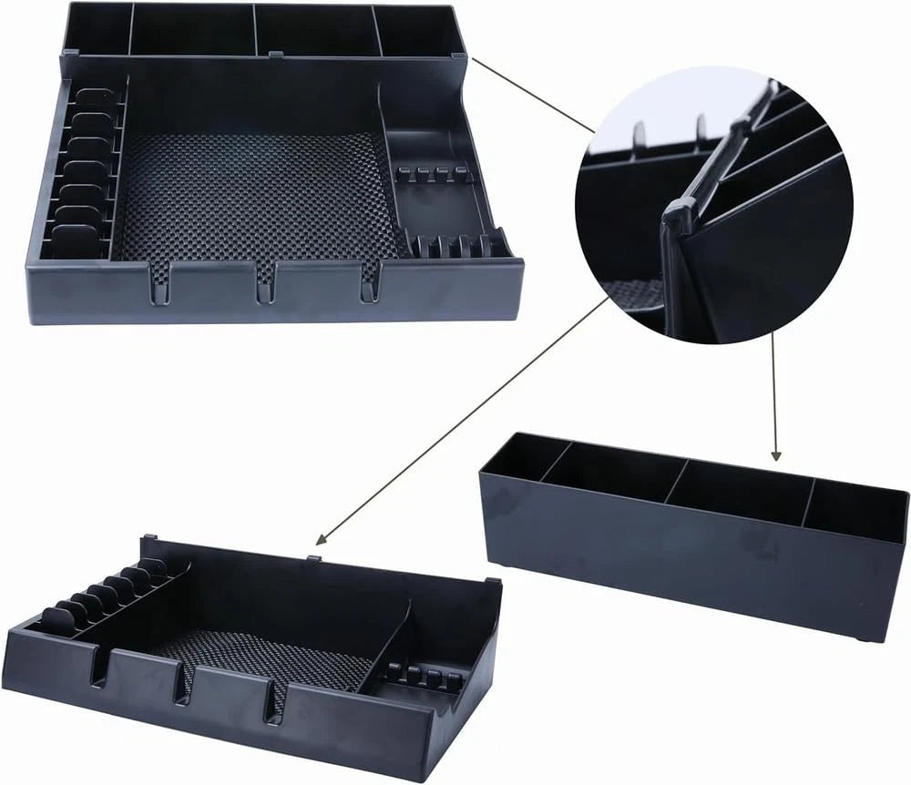 Hairdressing Tool Holder, Multifunctional Detachable Large Storage Box, Black