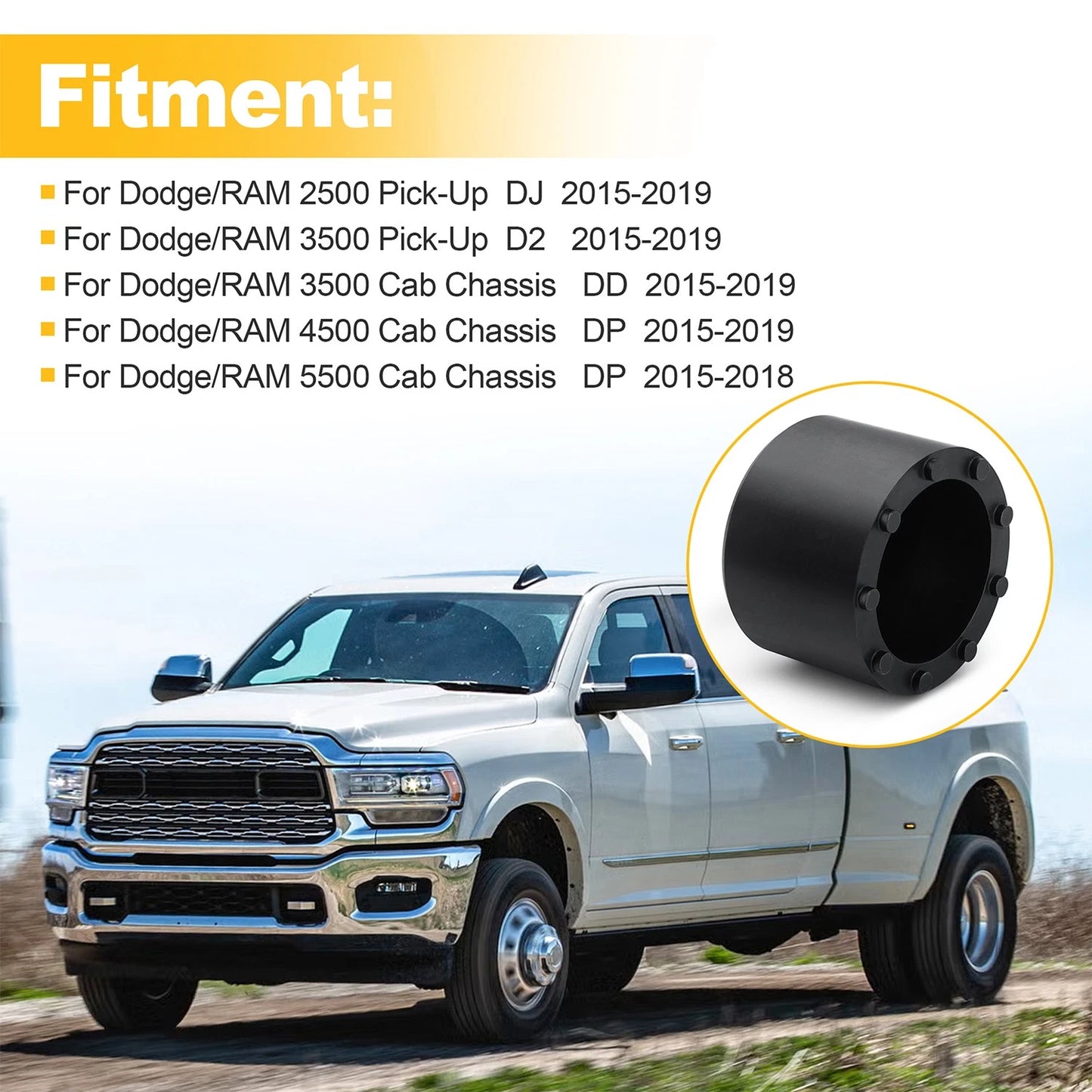 Hub Nut Socket 3828 ,9 Pin - Compatible with Dodge (2015+) & GM (2011+)