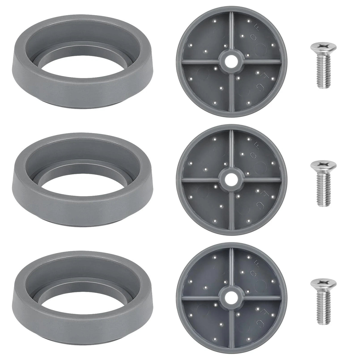 3 Pack Pre-Rinse Spray Valve Repair Kit for Most Commercial Kitchen Sink Gray