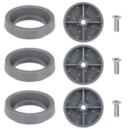 3 Pack Pre-Rinse Spray Valve Repair Kit for Most Commercial Kitchen Sink Gray