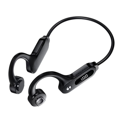 Bone Conduction Headphones Stable Transmission  LED Digital Screen Work
