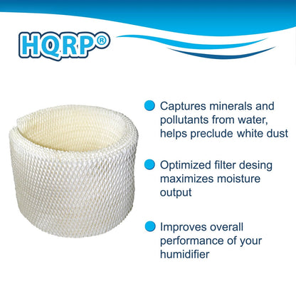 HQRP MAF2 Humidifier Wick Filter Replacement for Aircare EssickAir White