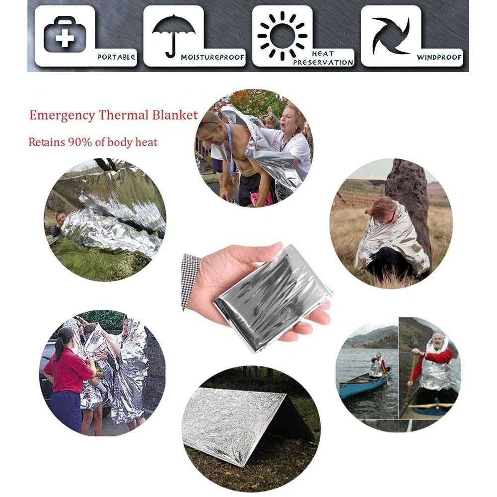 XUANLAN Emergency Survival Kit 13 in 1, Outdoor 7 x 4.5 x 2", kit 1
