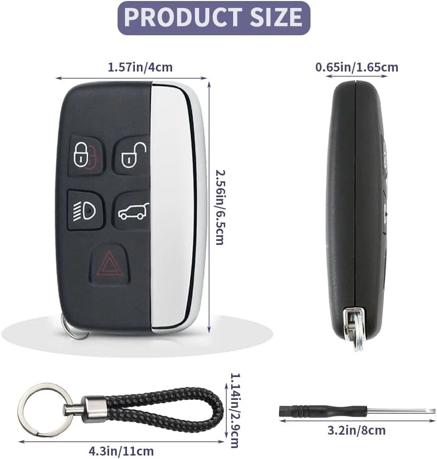 Key Fob Case for Range Rover Evouge Discovery Sport Velar Land LR2 LR4...