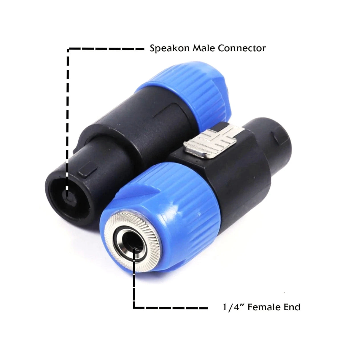 4pcs Speaker Cable Plug with Stress Relief Feature for 10-16 Gauge AWG Cables