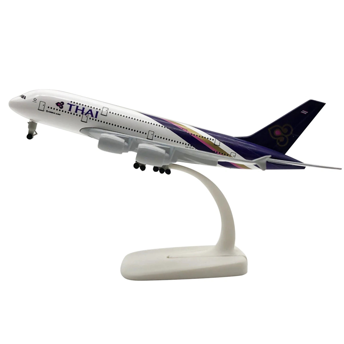 1:400 20cm Aircraft Thai Airways A380 Alloy Plane Model Craft Souvenir Ornaments