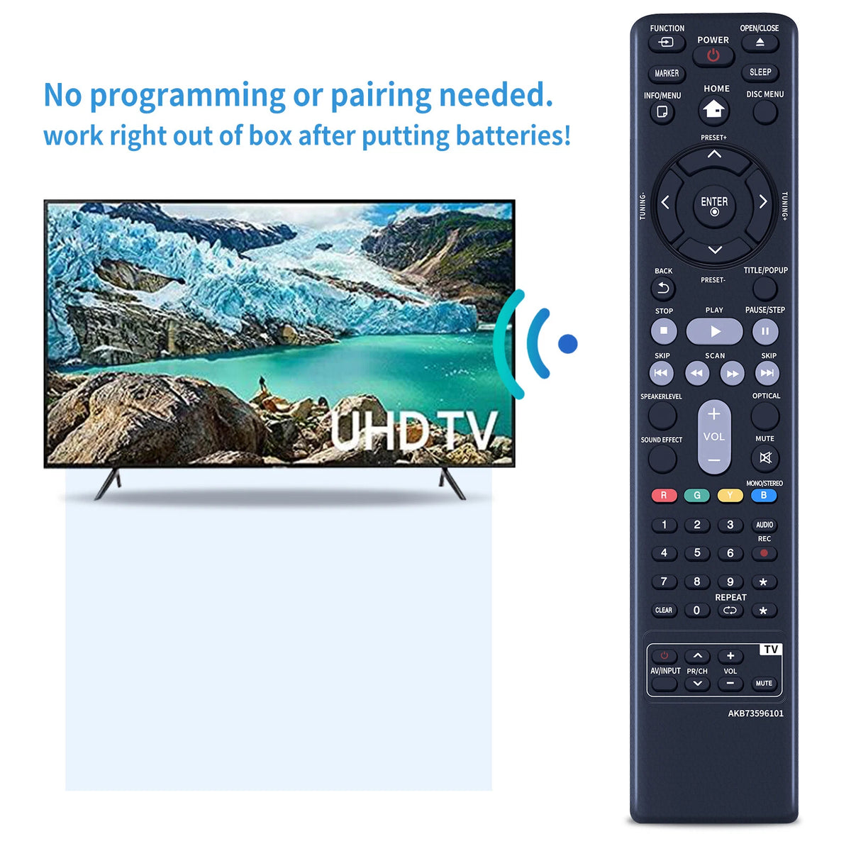 AKB73596101 Remote Control For LG Home Theater System BH6720S BH6820SW
