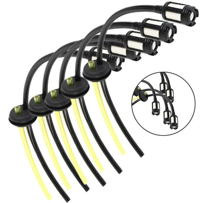 5Pcs Fuel Hose Pipe With Tank Filter For Strimmer Trimmer Brush Cutter Tool Kit