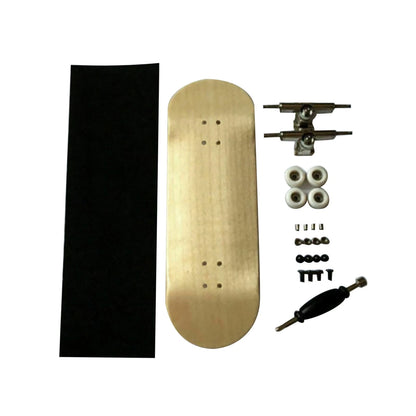 Wood Wooden Maple Deck Handmade Fingerboard Finger Skateboard Pro Set