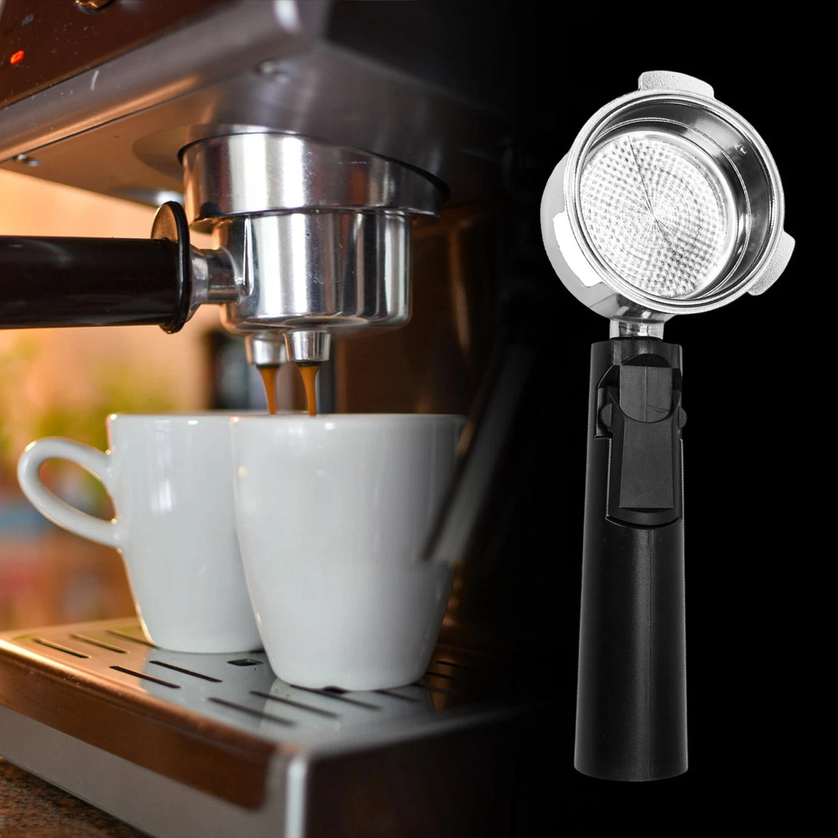 Coffee Espresso Machine Handle Replacement Parts, Cafe one size, Black