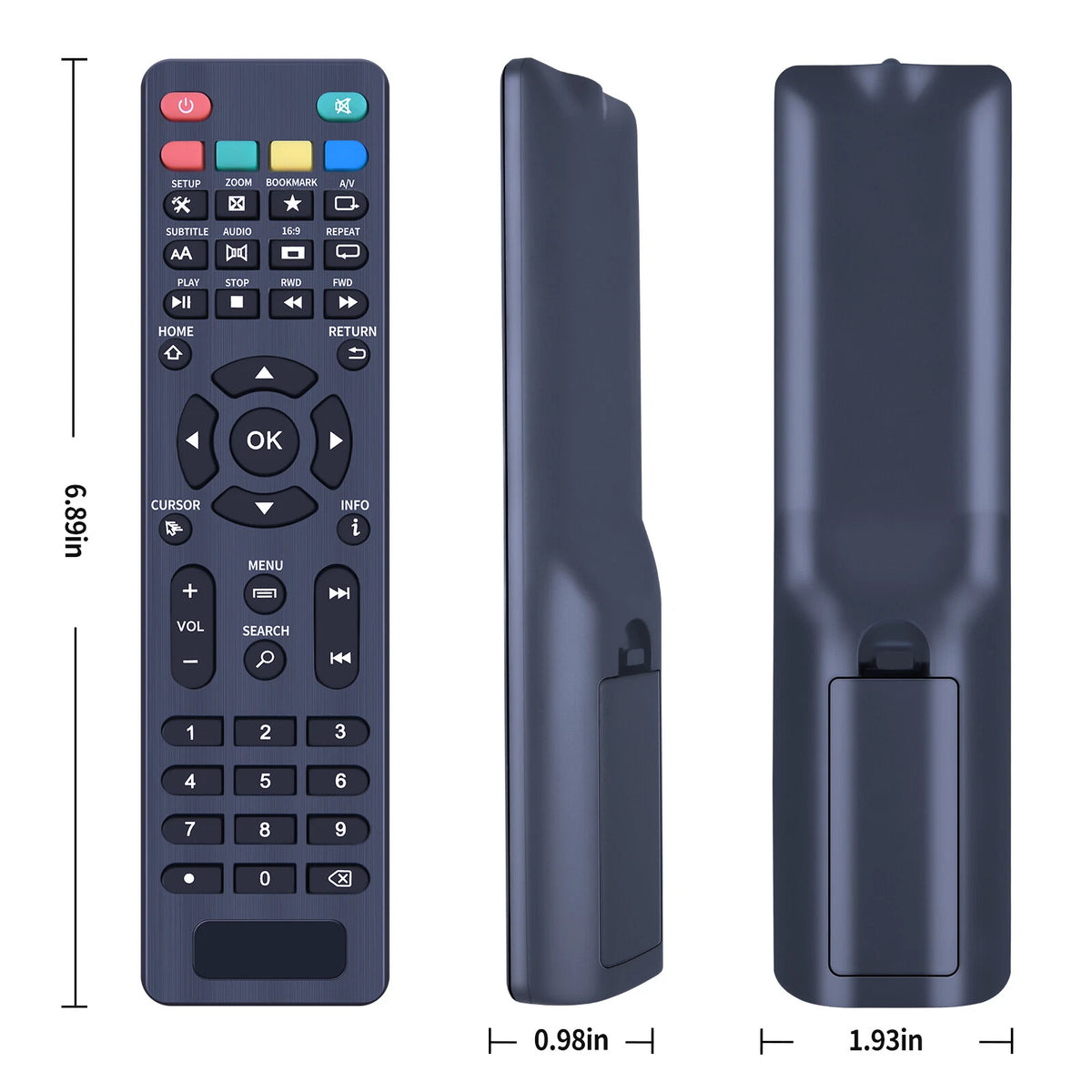 Replacement Remote Control For Zoomtak T8 Plus-2 TV Box