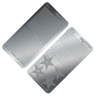 T06A03 Stainless Steel Masking Sheet Easy Cutting Type Board Hobby Tools Fuu