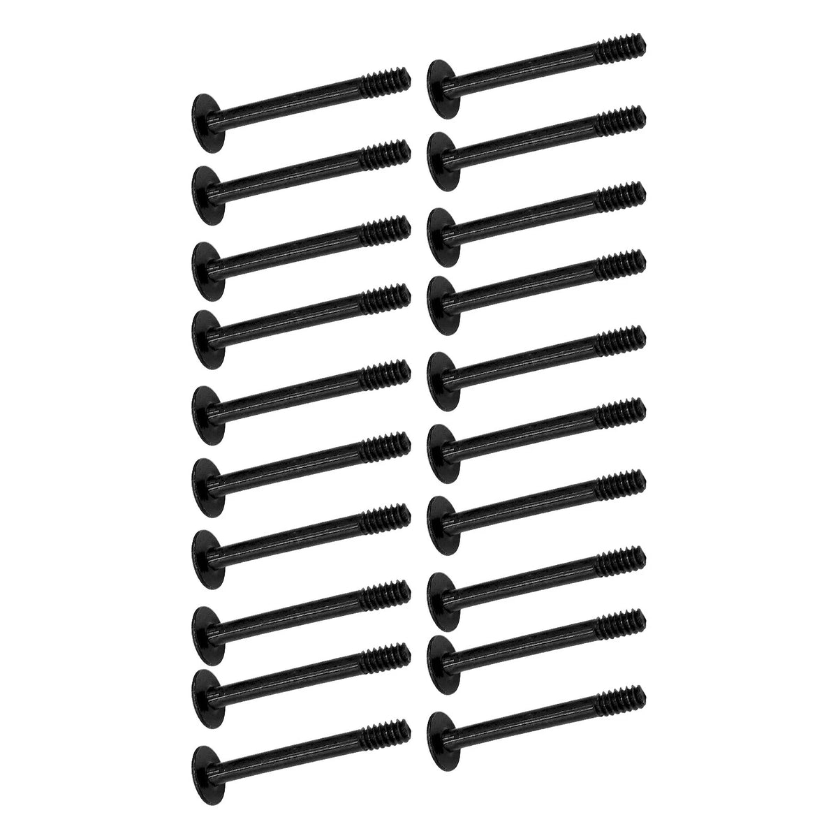 20Pcs Carbon Steel PC Computer Case Card Water Cooler Radiator Fan Long 6# Screw