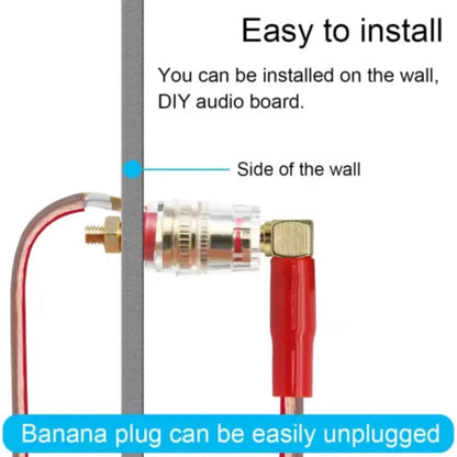 8* Amplifier Speaker Terminal Binding Post Banana Plug Gold Plated Socket 4mm