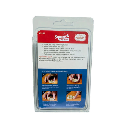 Squeaky Hardwood Floor Repair Kit - Squeeek No More - Works One Size, Brown