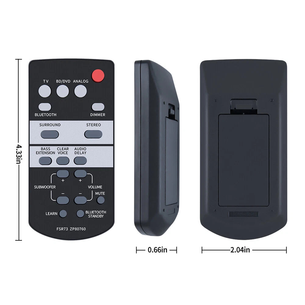 FSR73 ZP80760 For Yamaha SoundBar Speaker System Remote Control ATS-1050