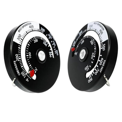 2pcs Stove Pipe Temperature Gauge Magnetic for Wood Burning Fireplace Monitor