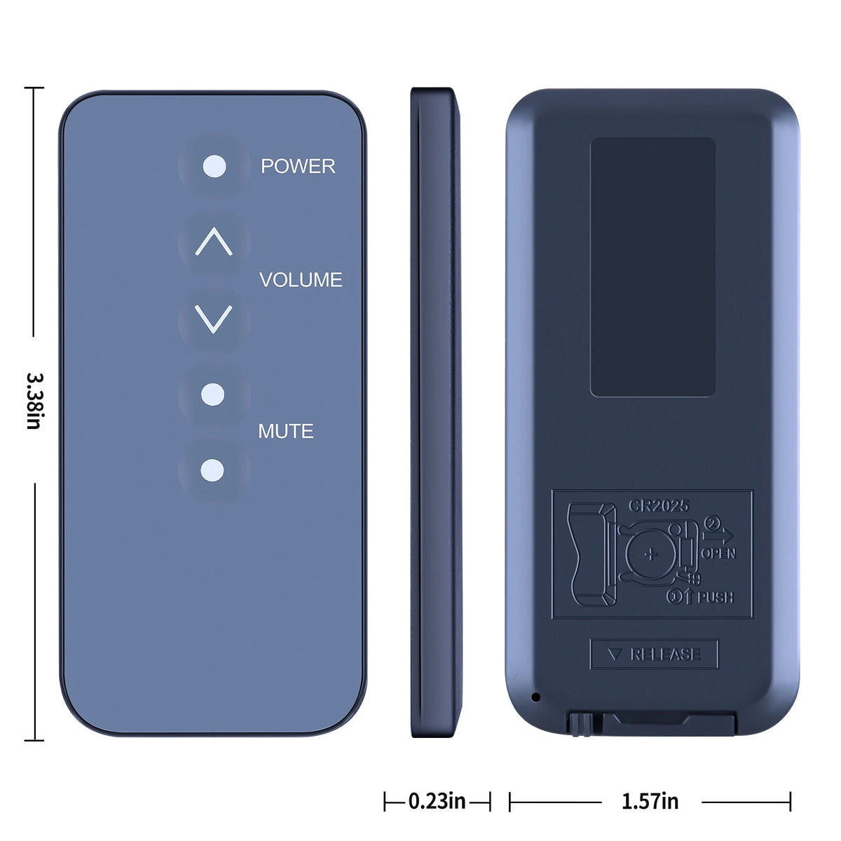 For ZVOX Replacement Remote Control AccuVoice AV100 AV102 AV110 TV Speaker