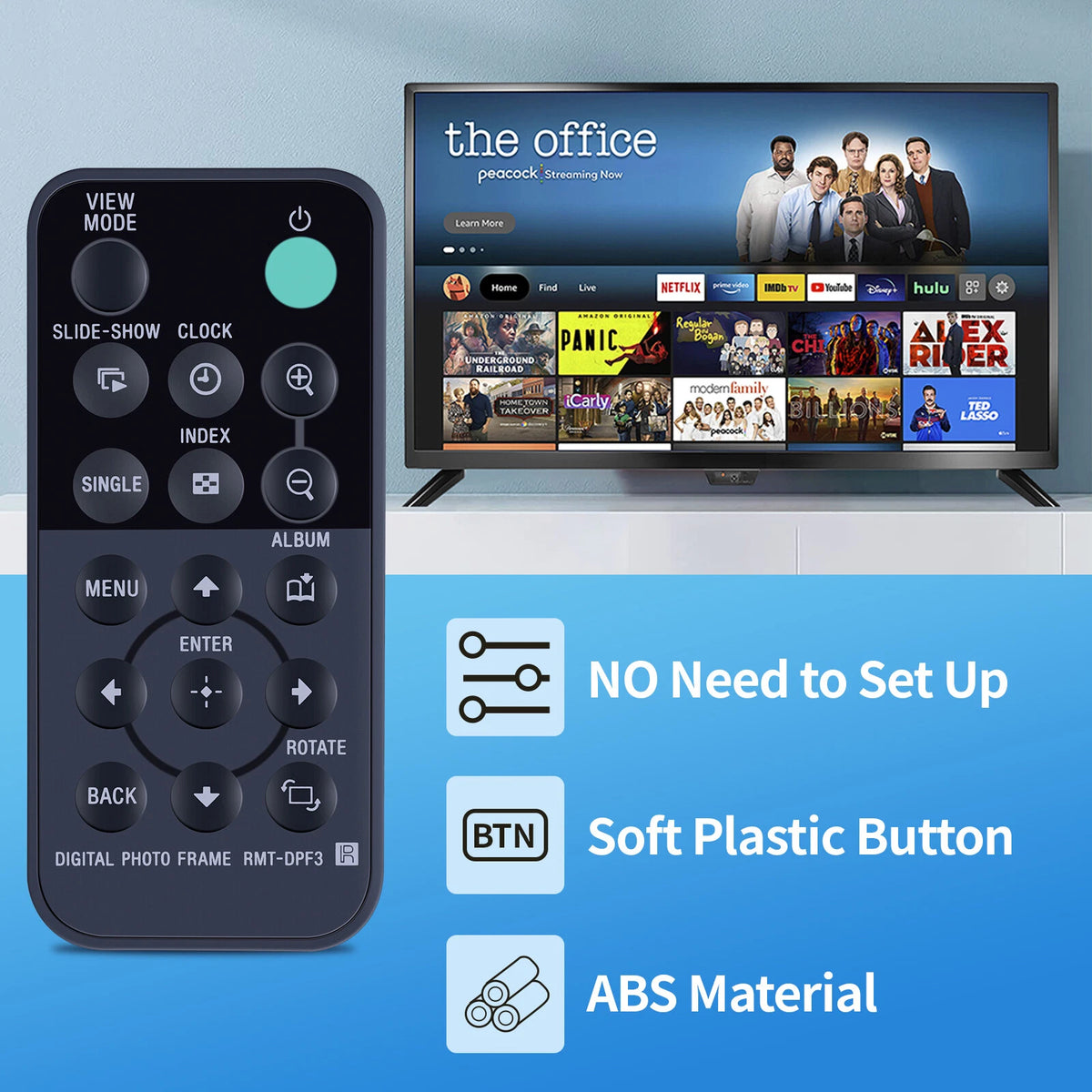 Remote Control For Sony Digital Photo Frame RMT-DPF3 DPF-A72 DPF-D82 DPF-D92