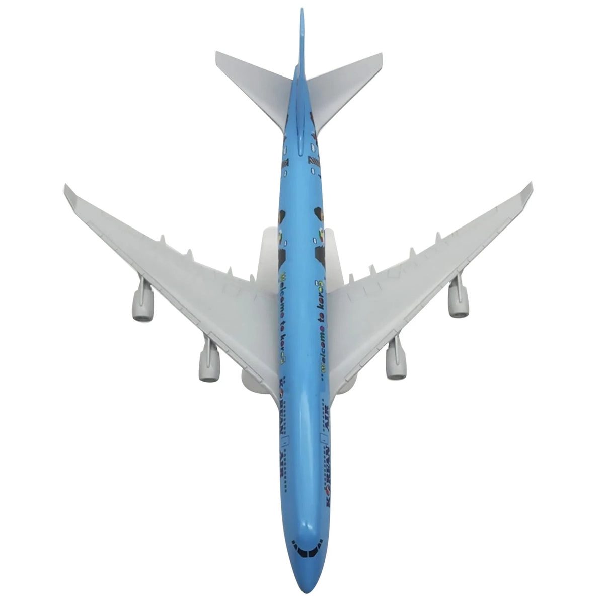 1:350 Diecast Alloy Korean Air Aircraft B747 Airplane Simulation Model Display