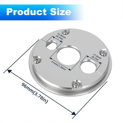 For Holley Terminator X Firewall LS Harness Split Face Grommet - 3 Hole Aluminum