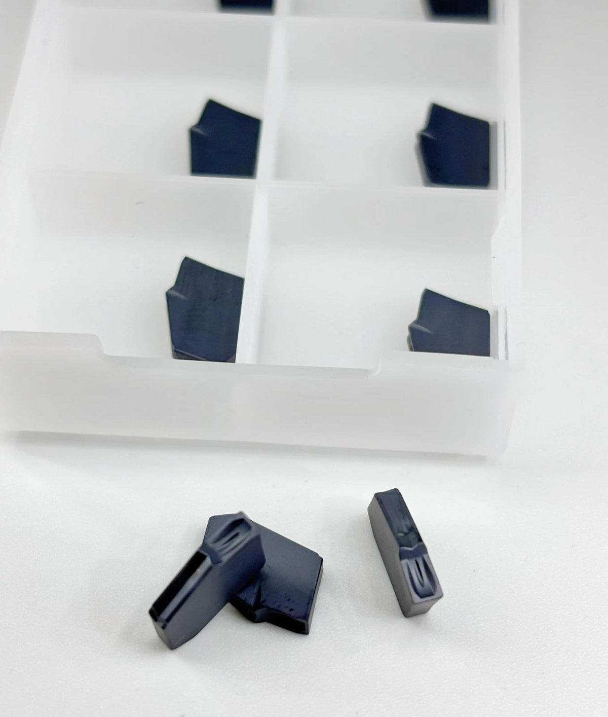 GTN-2 SP200 Carbide Grooving Inserts for CNC Lathe, PVD Black, 10pcs
