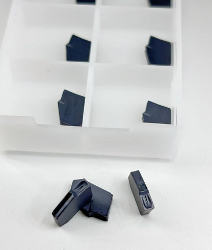 GTN-2 SP200 Carbide Grooving Inserts for CNC Lathe, PVD Black, 10pcs