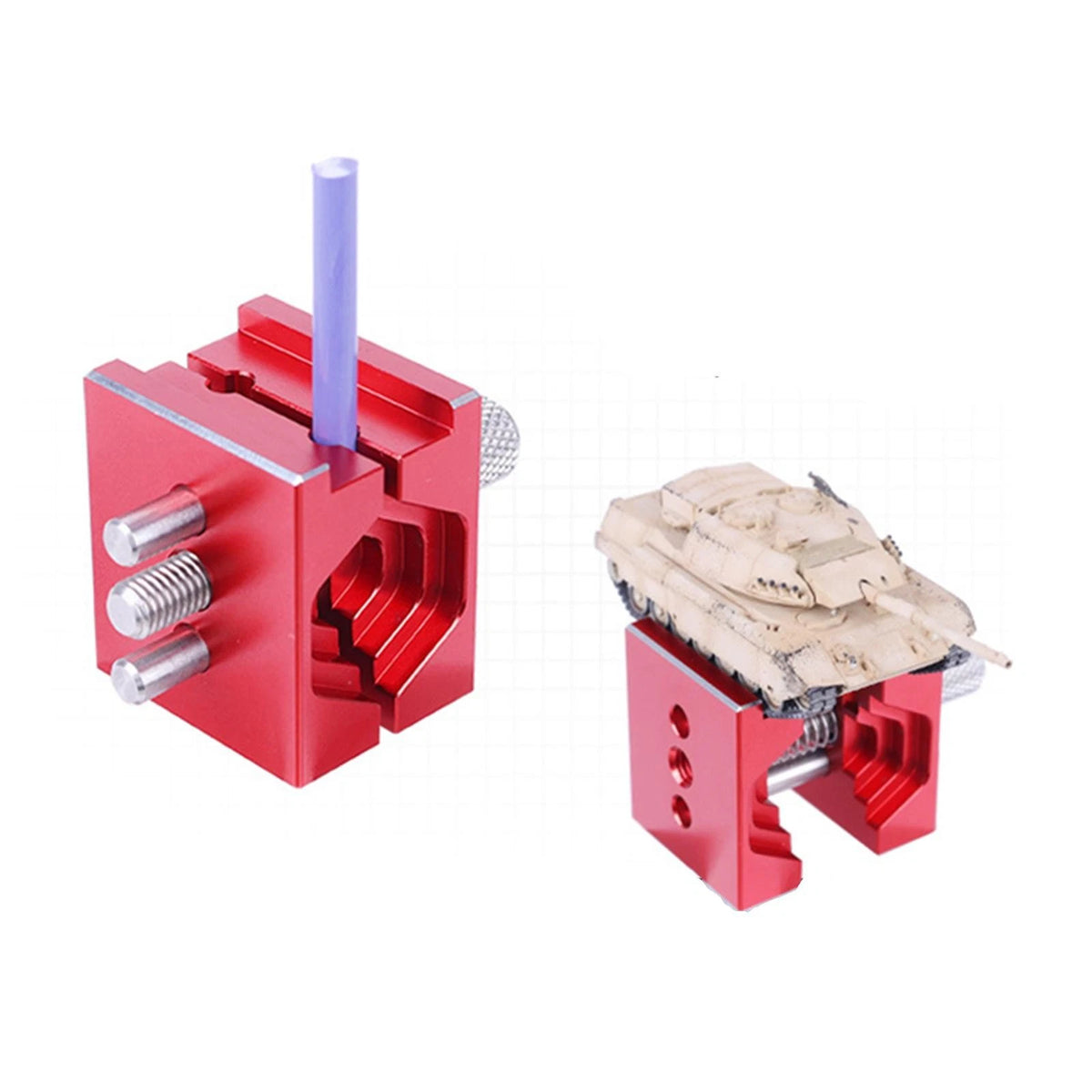 Adjustable Aluminum Alloy Mini Vise for Gundam Model Military Hobby Tool A
