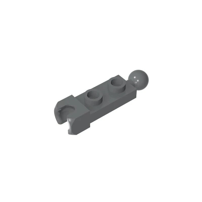 BrickBuddy Gobricks GDS-904 Plate Special 1 x 2 with Small, Dark Bluish Gray