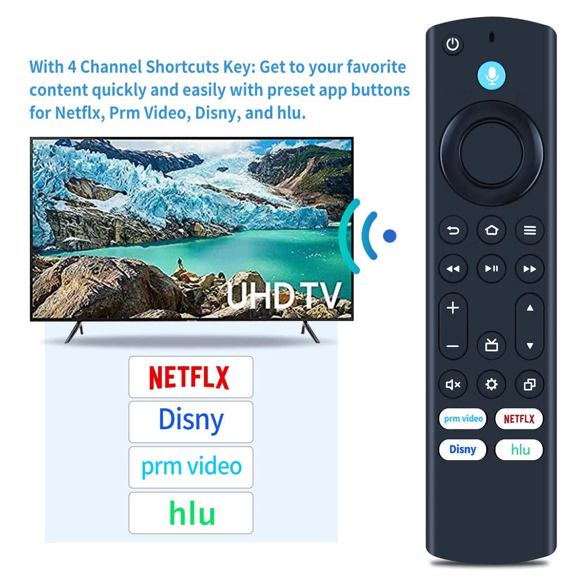 PUW-2K19-YKF478 Voice Remote Control For Toshiba Fire TV 43C350KU 50C350KU