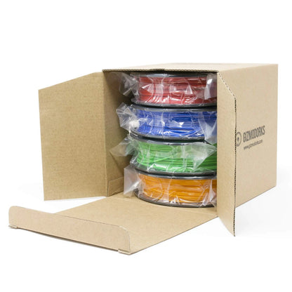 Gizmo Dorks PLA Filament for 3D Printers 1.75mm 200g, 4 Color Pack Multicolor