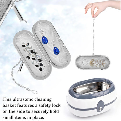 2 Pcs Ultrasonic Cleaner Baskets for Small Parts Washer Basket...