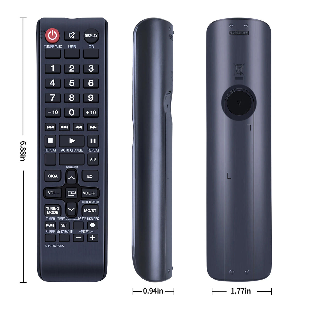 AH59-02554A AH59-02553A Remote Control For Samsung Giga Sound Stereo System