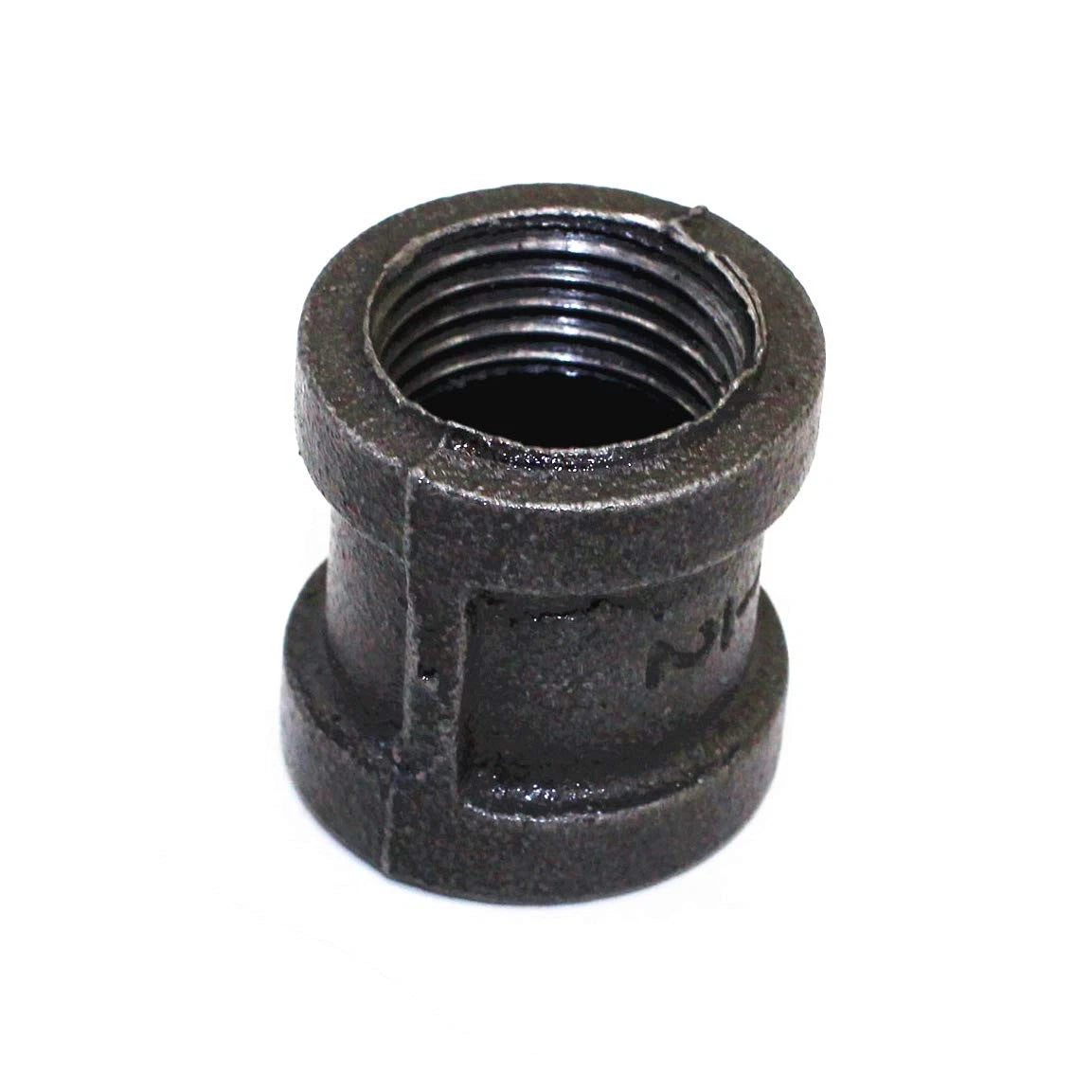 LONG TAO 10PCS 1/2" Black Cast Pipe Fitting Coupling Threaded 1/2 inch,