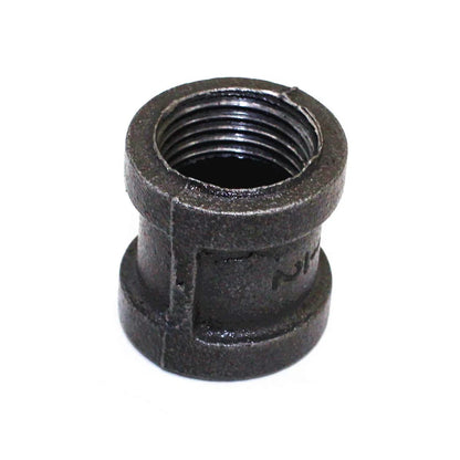 LONG TAO 10PCS 1/2" Black Cast Pipe Fitting Coupling Threaded 1/2 inch,