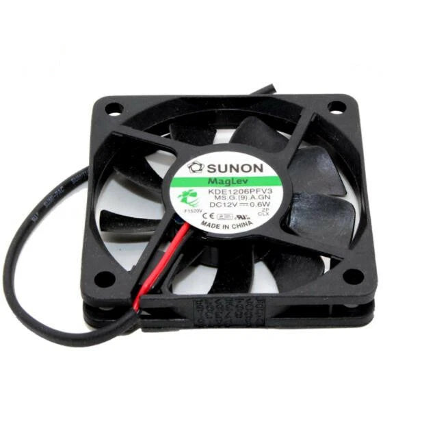 For SUNON KDE1206PFV3 DC 12V 0.6W 60*60*10MM 2-wire Ultra-quiet CPU Cooling Fan