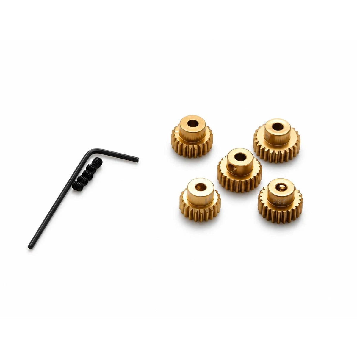 1Set 21T-25T Aluminum Pinion Gear For 1/10 RC Car Brushed Brushless Motor Parts/