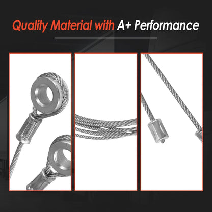 Cable Wire Fits Most Trailer Ramp Door Enclosed Cargo Silver