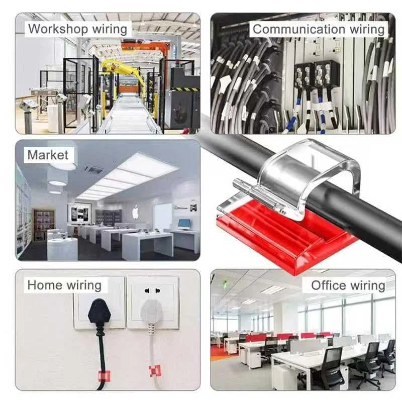 100PCS 0.55 * inch Cable Length: inches, Width: clear
