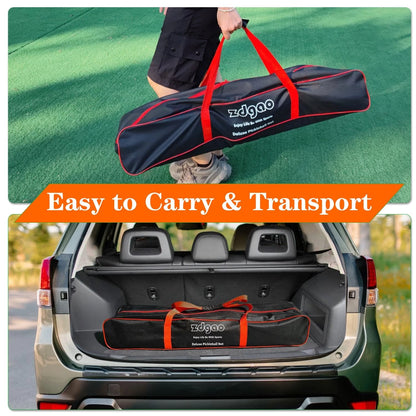 Zdgao Portable Pickleball Net Set with Paddles 22ft x 36in x 34", Orange