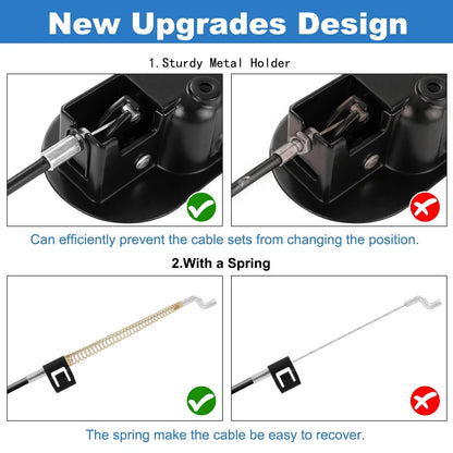 Nonley Heavy-Duty Metal Recliner Handle Exposed Cable Length 4.9 inch, 1 Pack