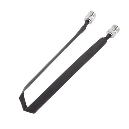 Metal+Plastic Door Pass Through Flat RF Coaxial Cable  UHF Female 12Inch 50 Ohms