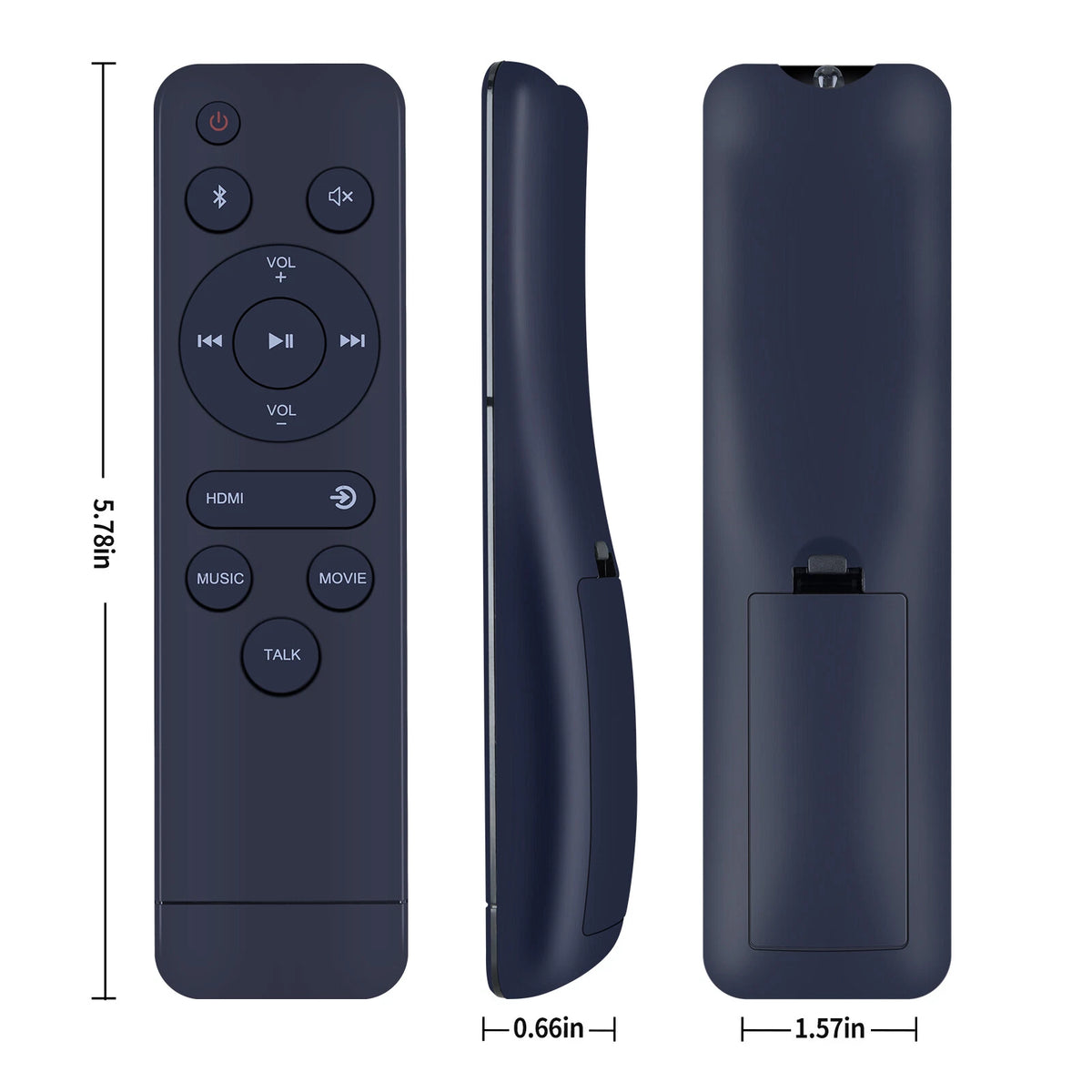 100056522 Remote Control For ONN Bluetooth TV Soundbar Audio System Speaker