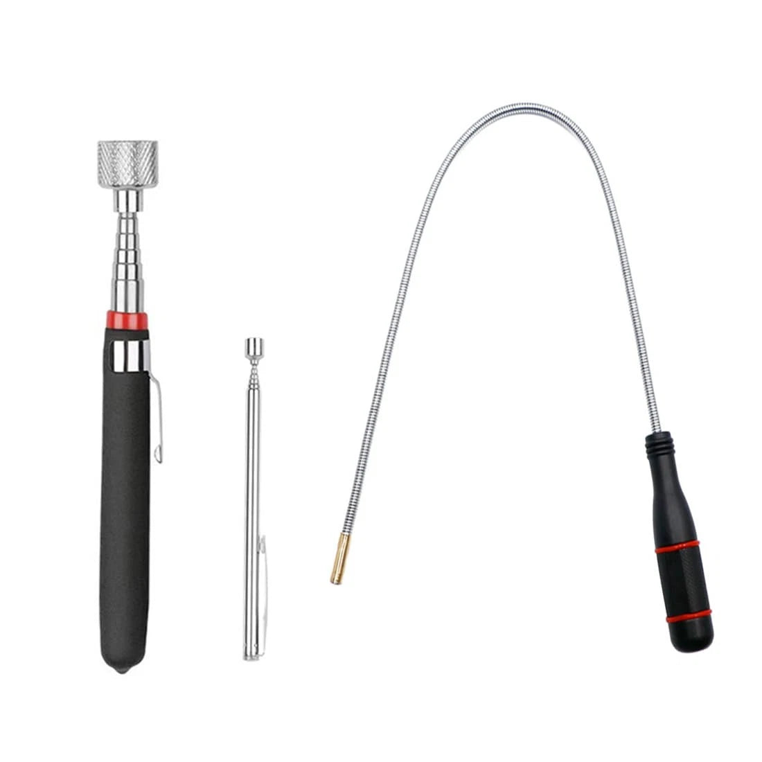 3 Pack Telescoping Magnet Pick-up Tool Set - Retrieving Magnet...