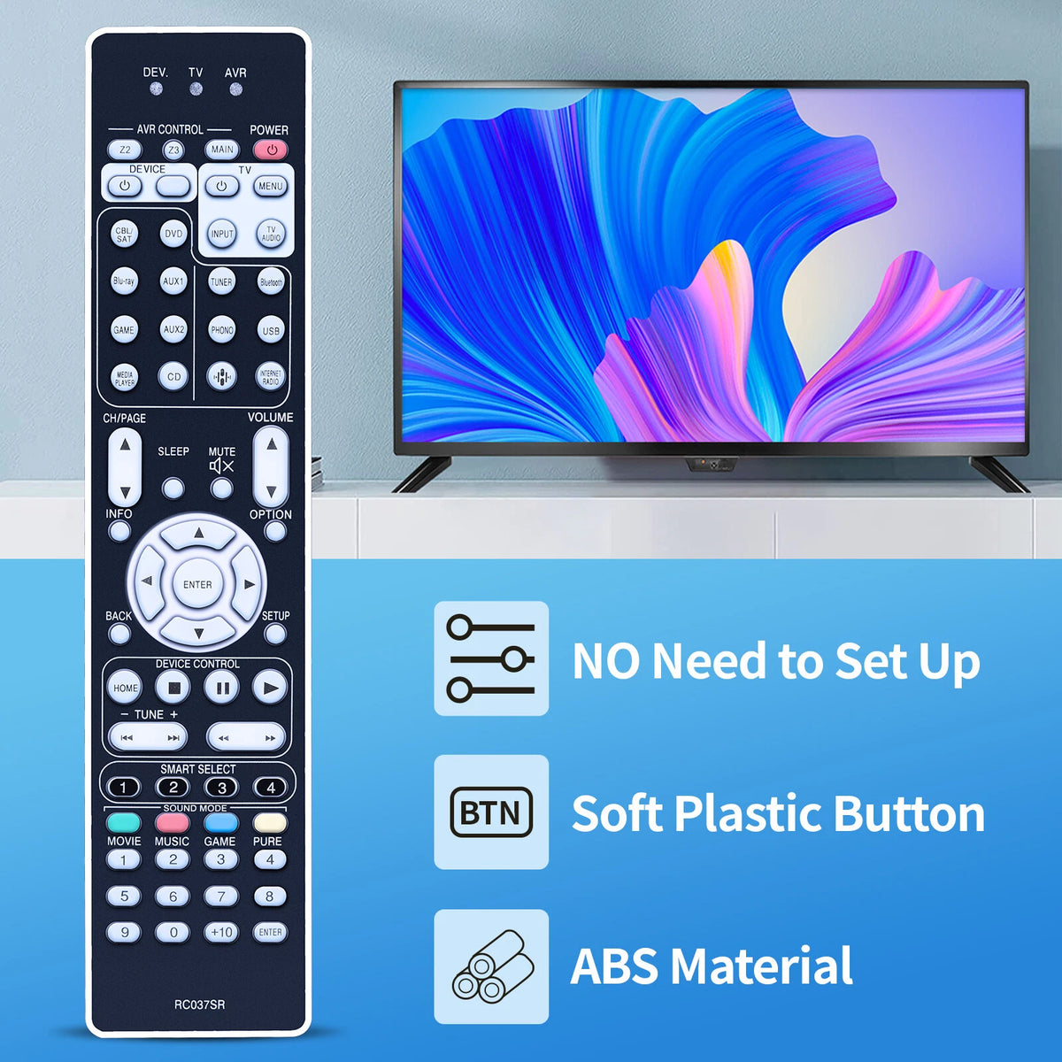 RC037SR Replacement Remote Control For Marantz AV Receiver AV7704 AV7705