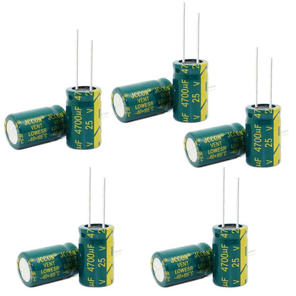 6.3V to 450V High Frequency LOW ESR Radial Electrolytic Capacitor 1uF to 22000uF