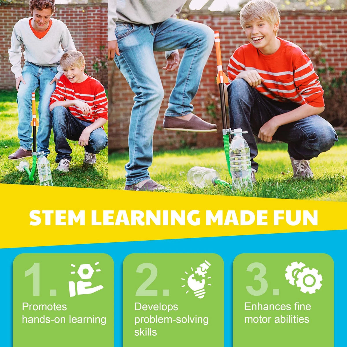 Green Science - Rocket - STEM Launcher for Kids - 1 EA, Brown/a