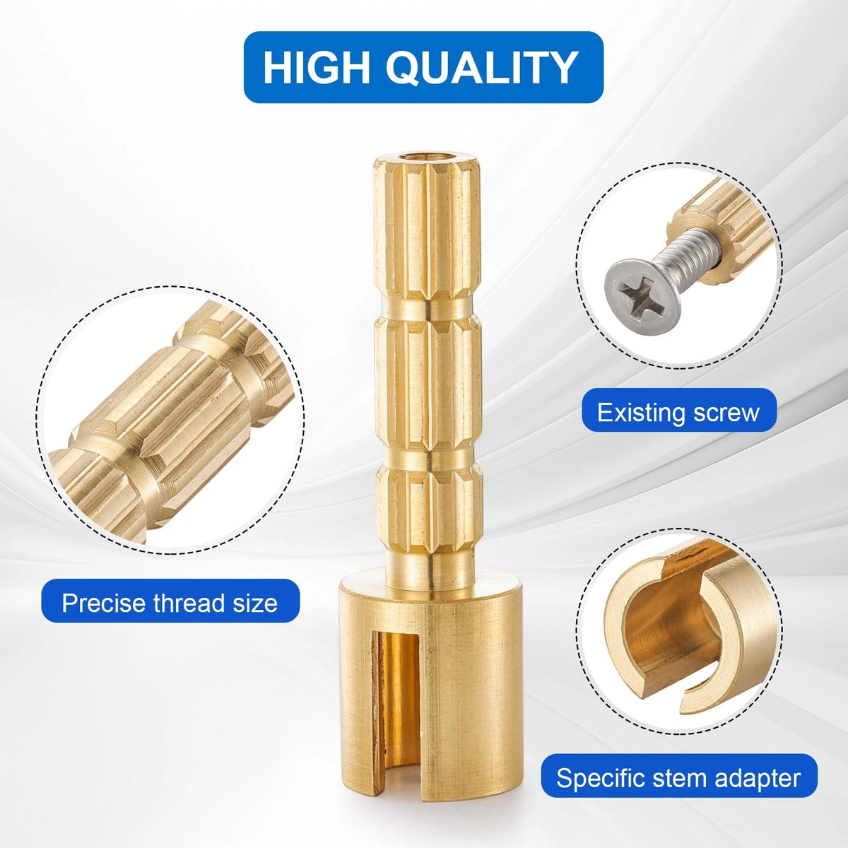 970-0770 Stem Adapter Kit Compatible with Pfister Securepfit Shower Brass