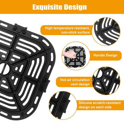Air Fryer Grill Pan for COSORI Pro LE 5 8.26 x For 5QT, Black