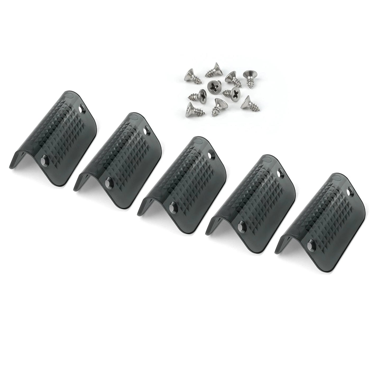 Fits Lund Cab Moon Sun Visor Replacement Light Lens Lenses Smoked -5PCS